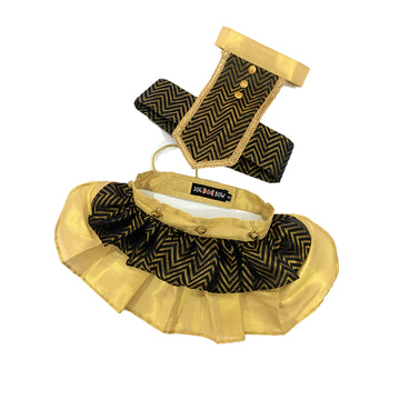 Black Chevron Lehenga Choli