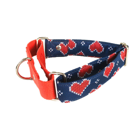 Hearty print Martingale Collar LARGE