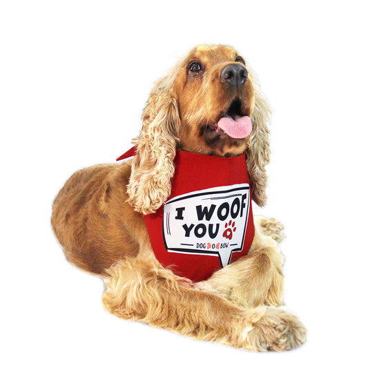 I Woof You neckerchief