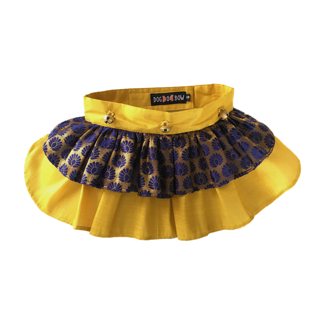 Navy Blue Backless Lehenga Choli