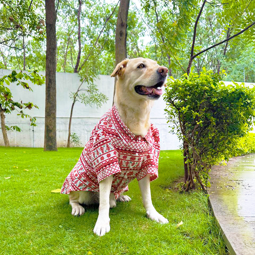 Red Aztec Printed Shirt