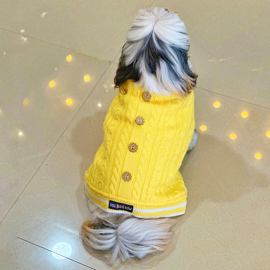 Sun-kissed Yellow Knit Sweater