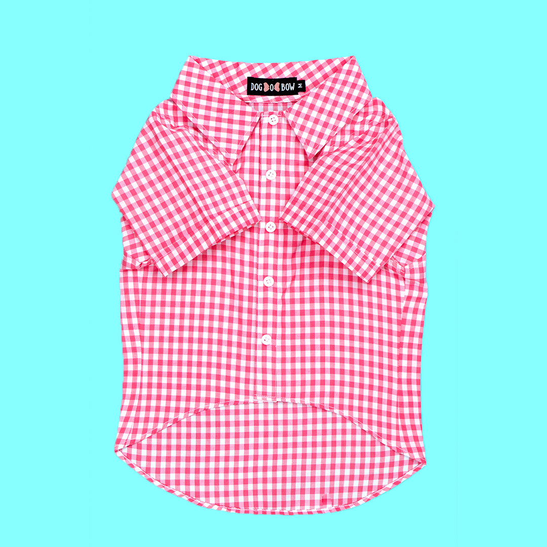 Pink Gingham Shirt