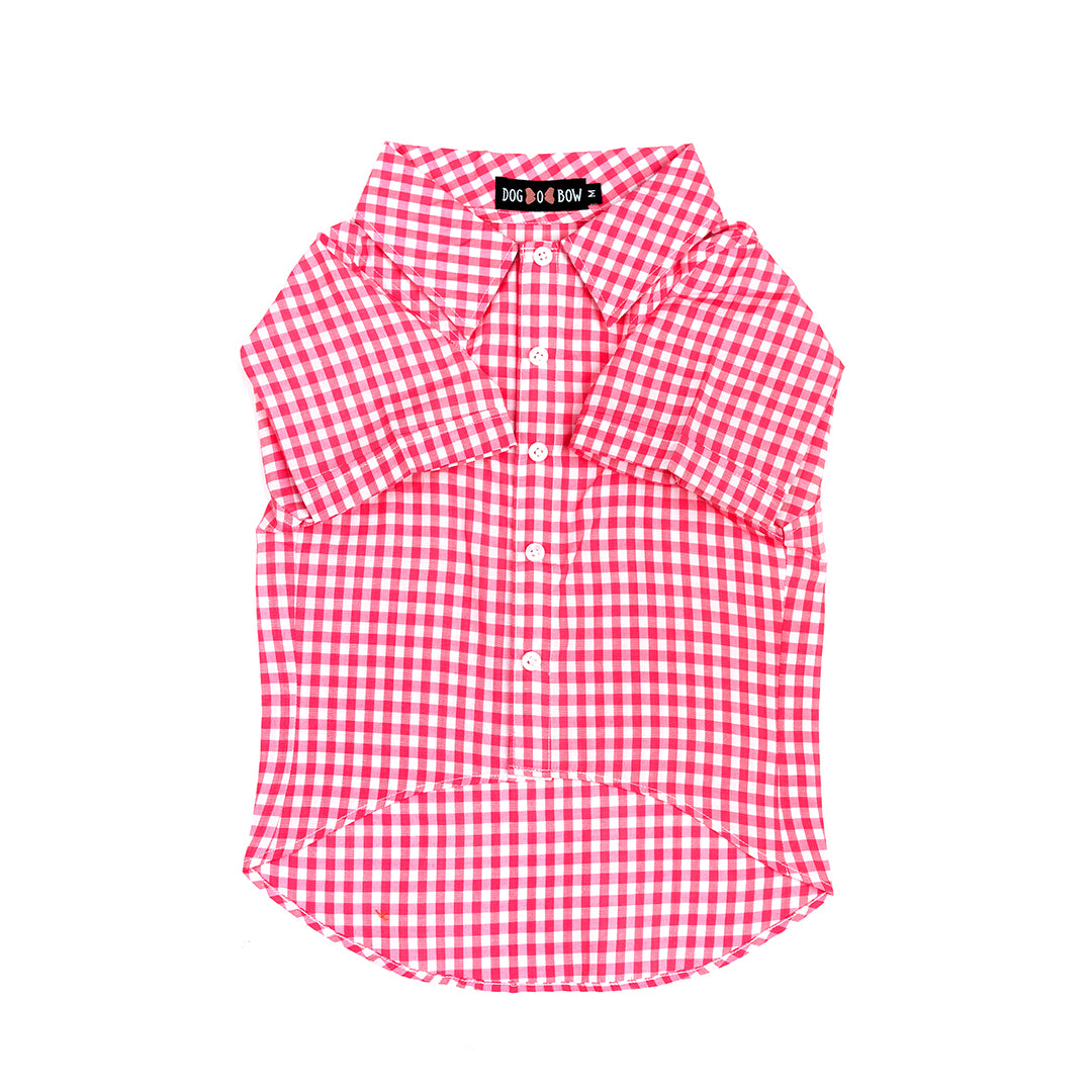 Pink Gingham Shirt