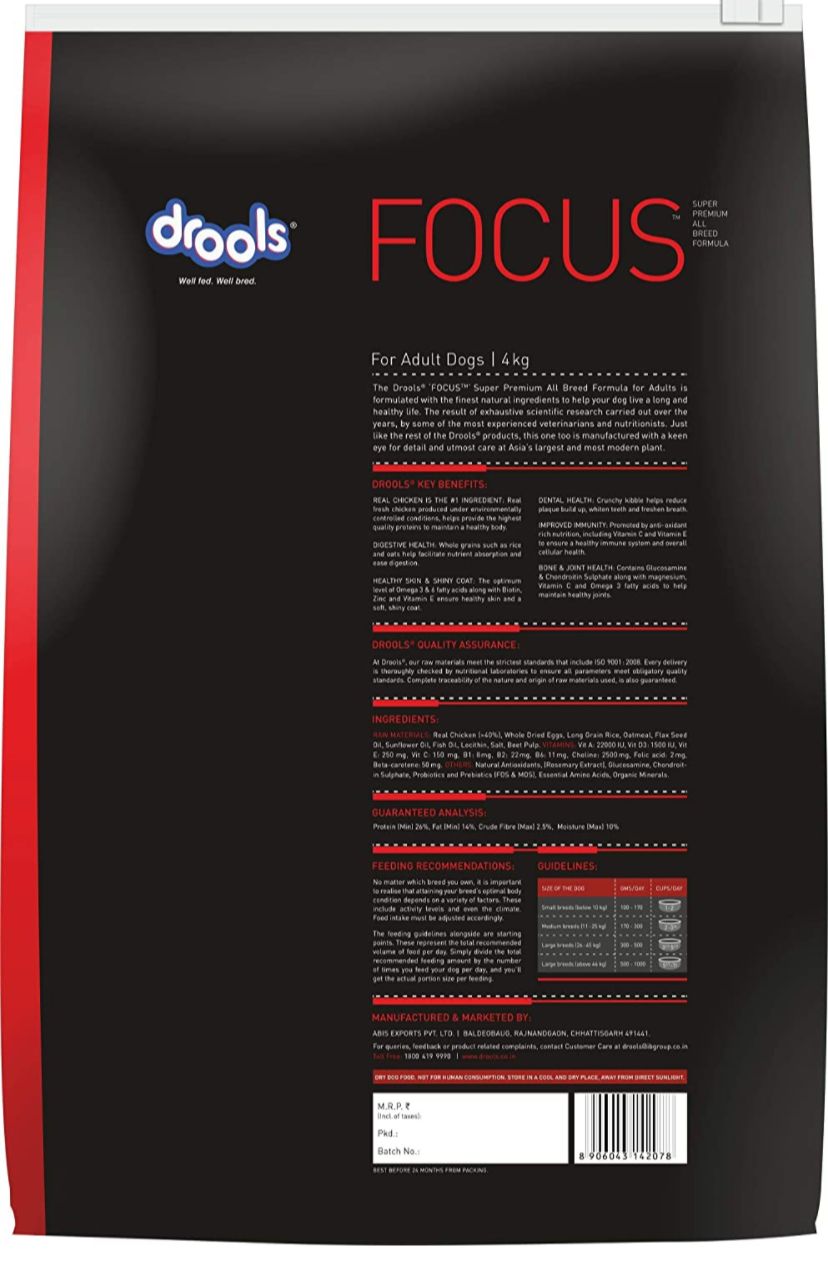 Drools Focus Adult 4 Kg