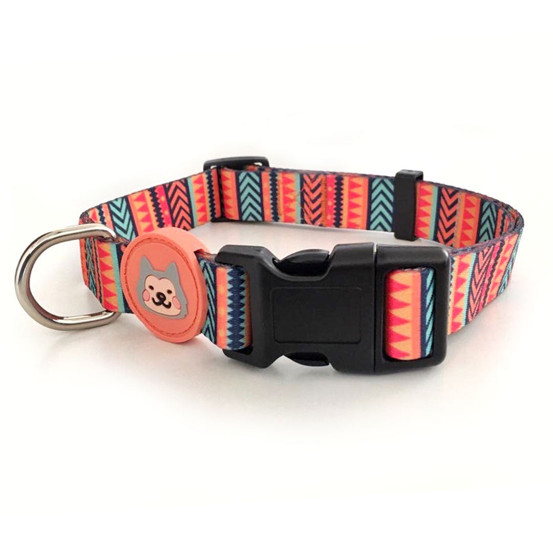 Aztec print collar
