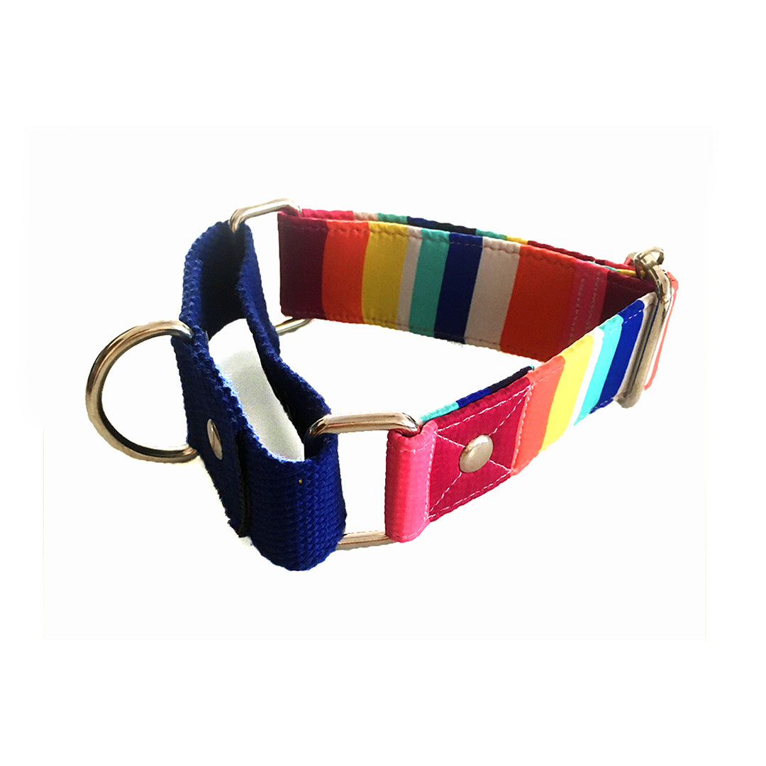 Beach Stripe Martingale Collar Large