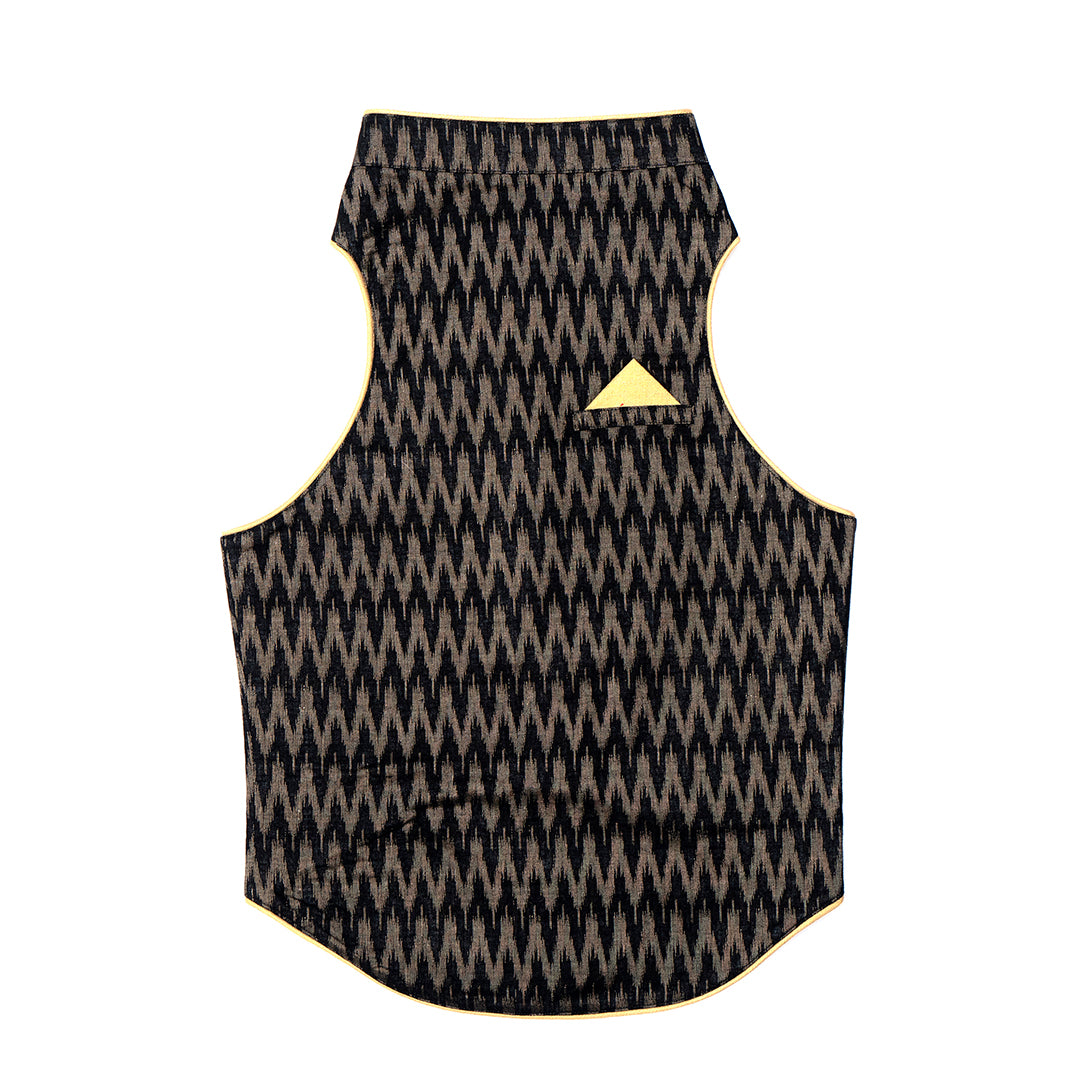 Black Ikat Sherwani
