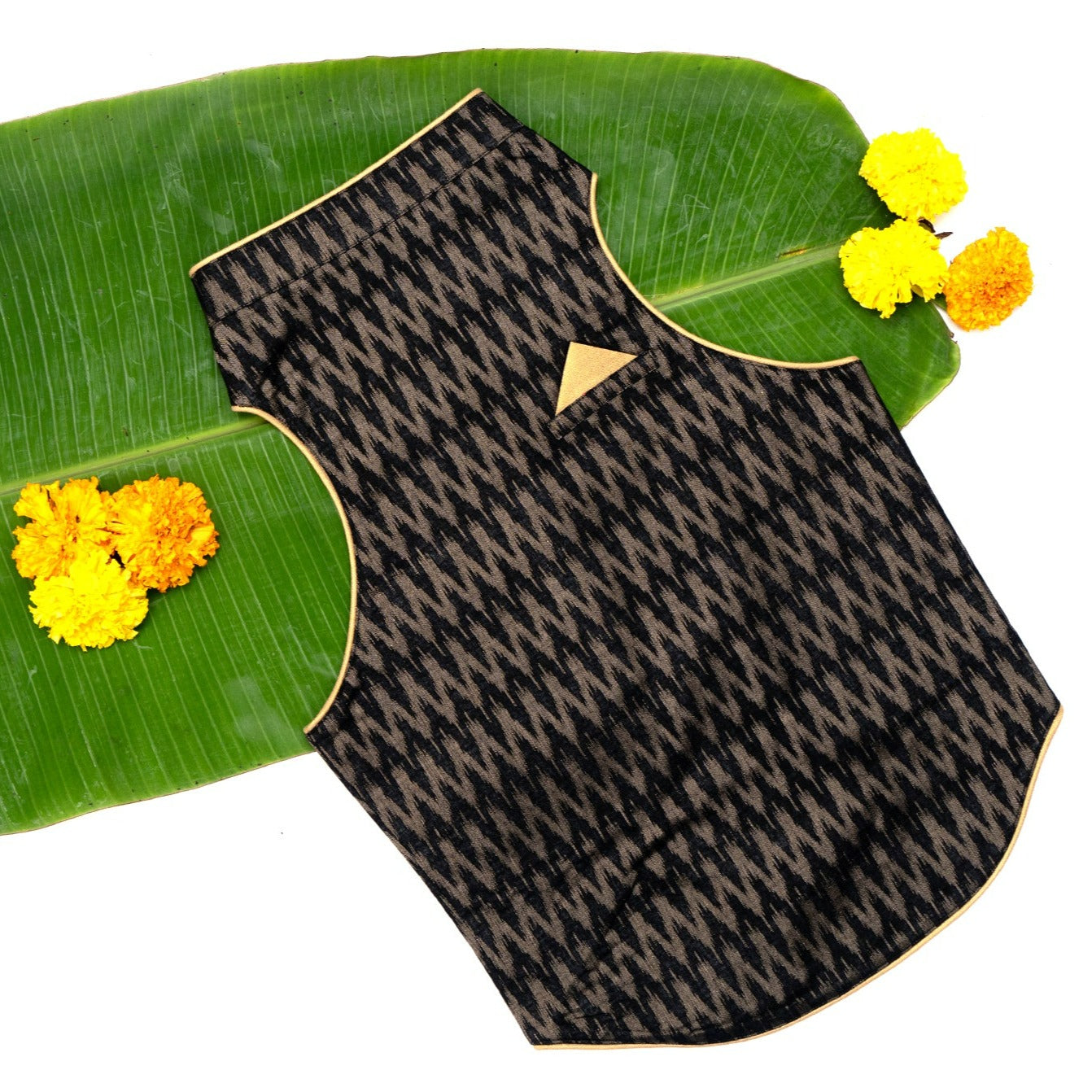 Black Ikat Sherwani