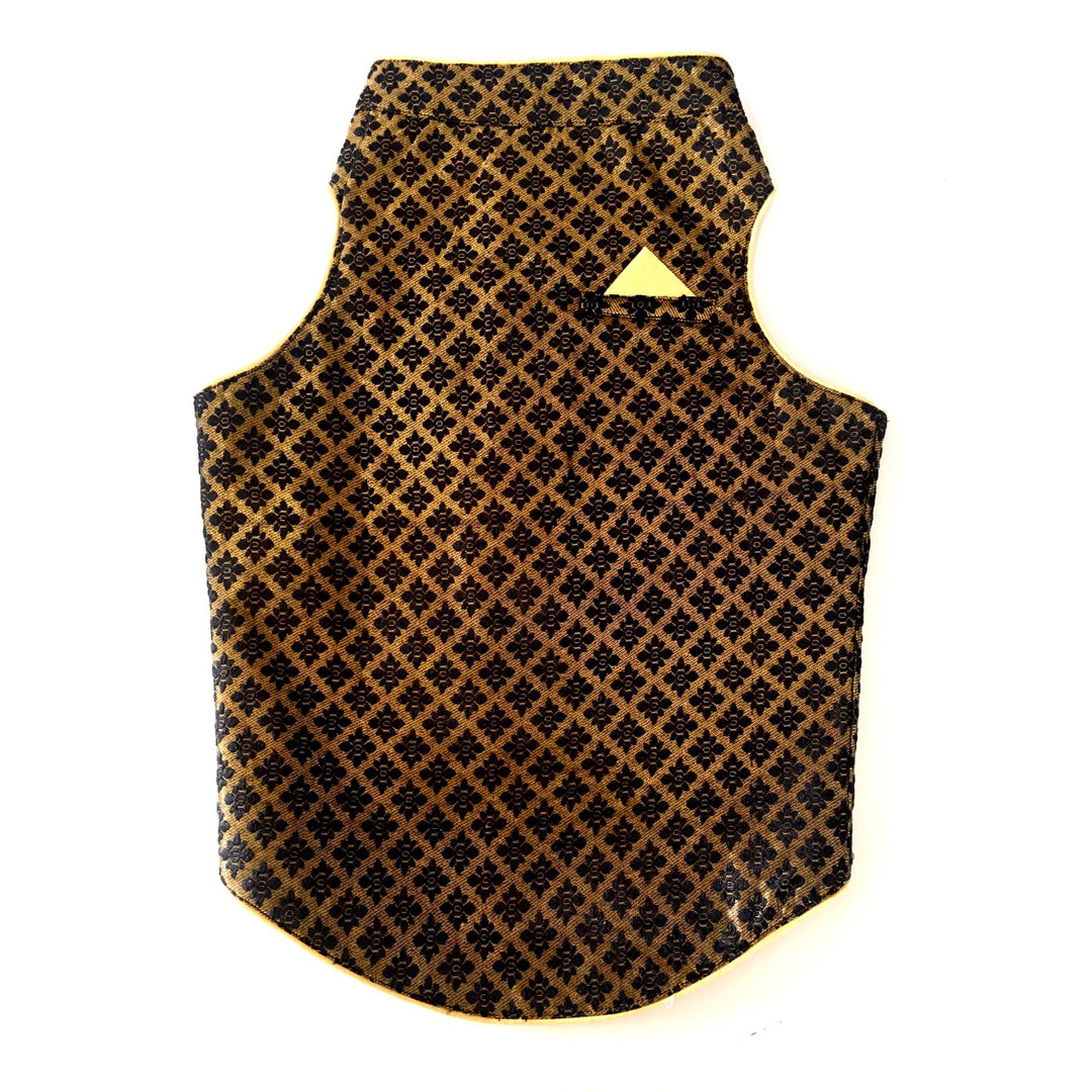 Black Brocade Sherwani