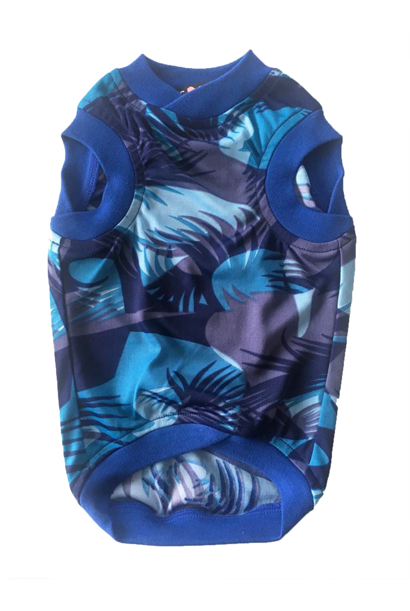 Blue Camo Printed Tank top