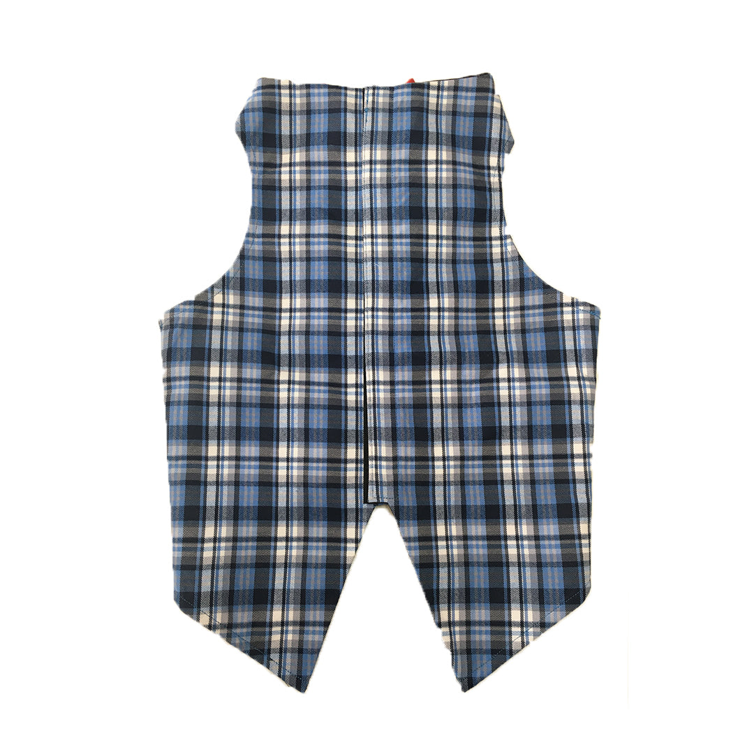Blue Plaid Check Tuxedo