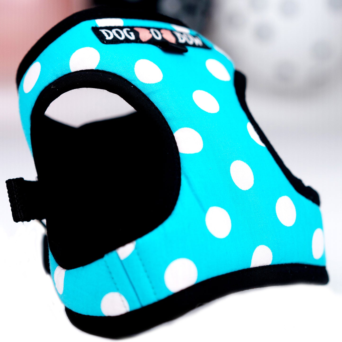 Blue Polkadot Body Suit Harness