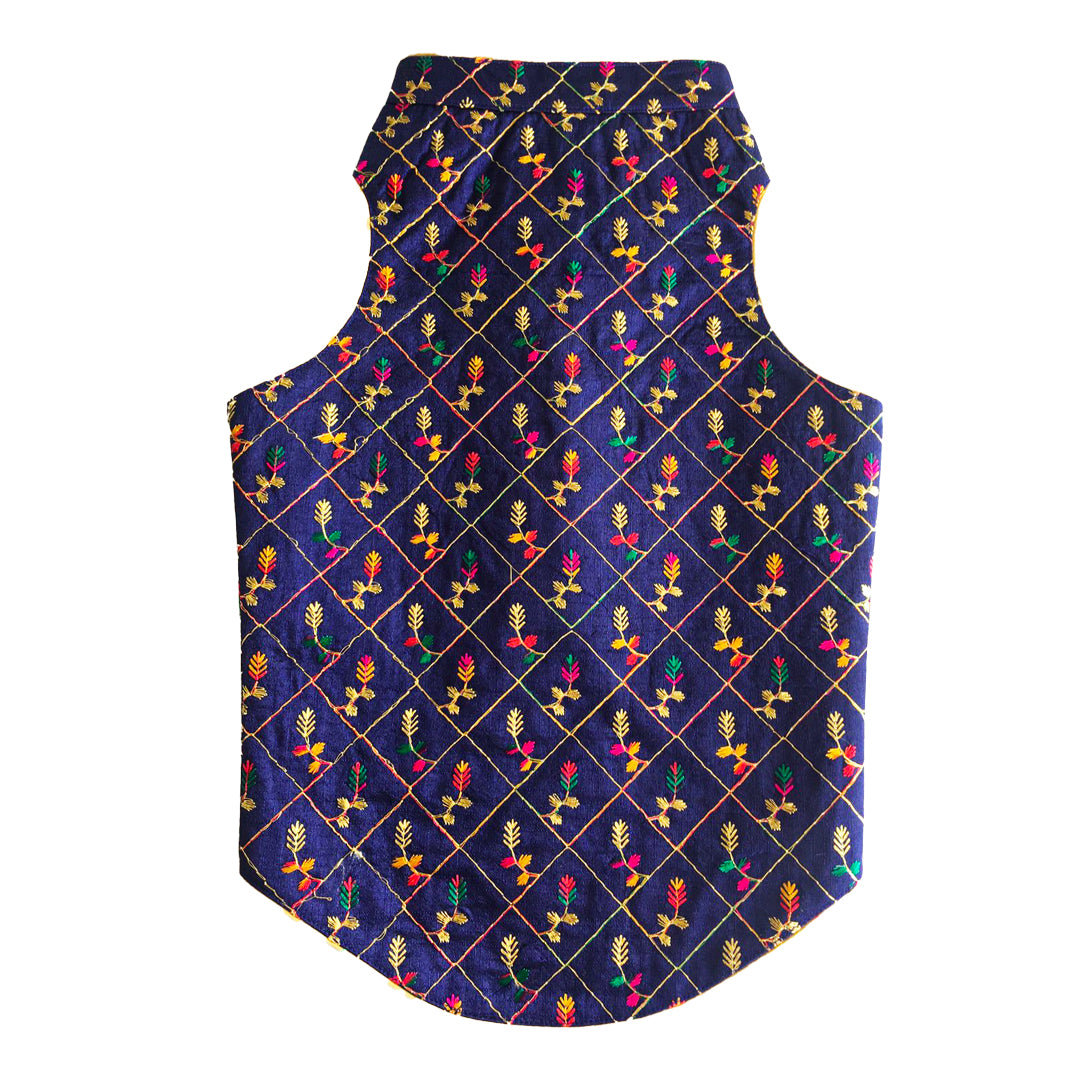 Blue Embroidered Sherwani