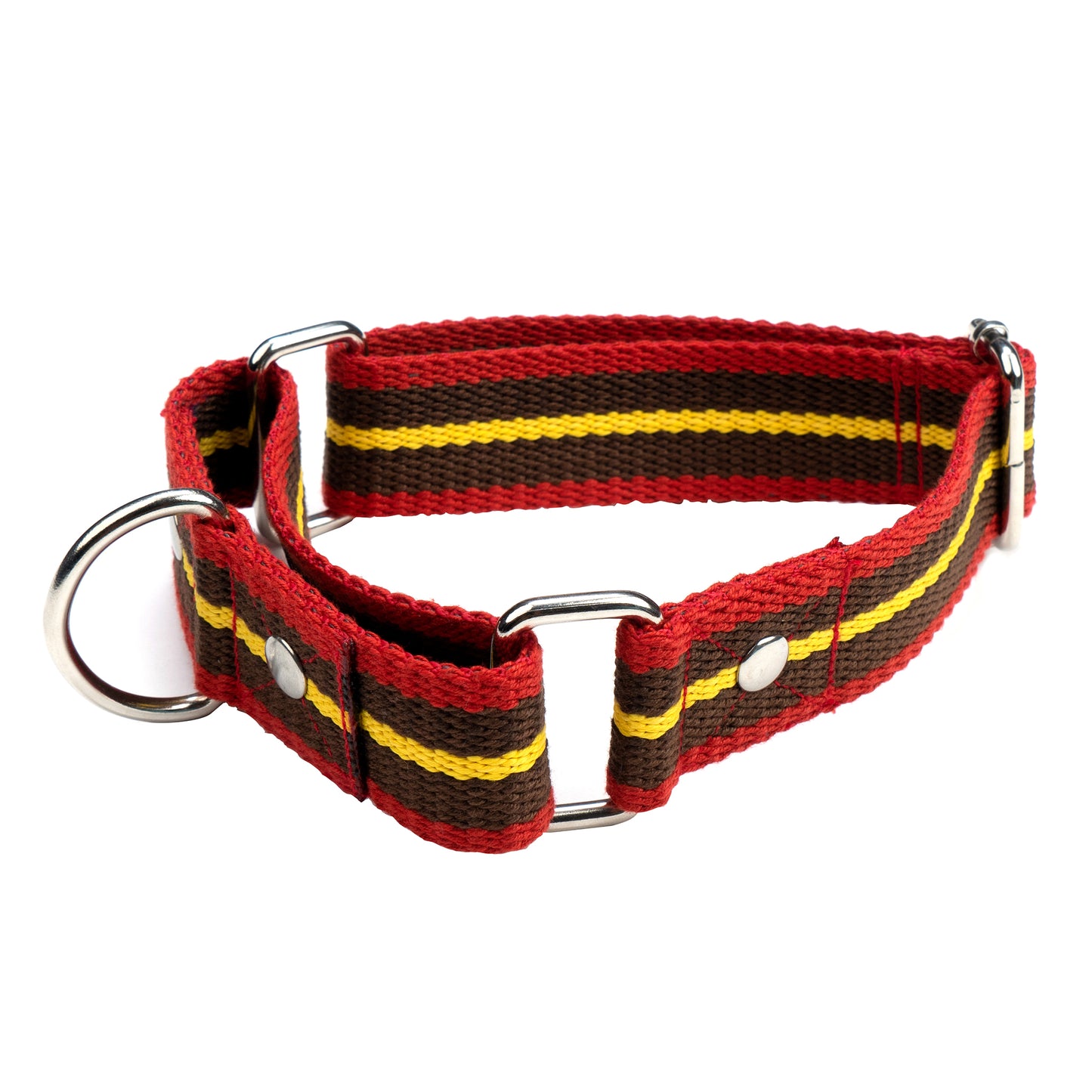 Brown Stripe Martingale Collar