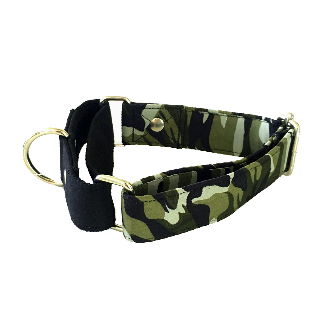 Green Camo Martingale Collar
