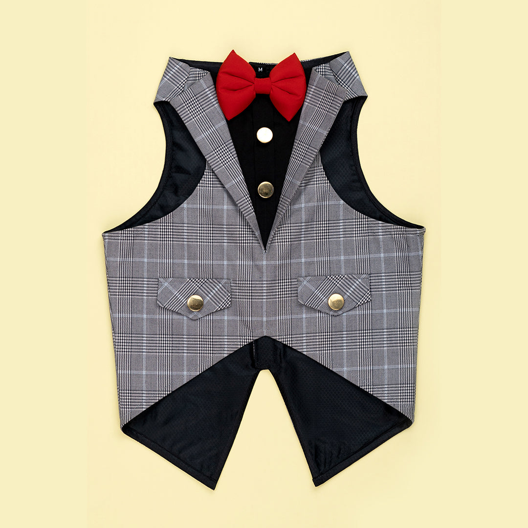 Grey Check Tuxedo