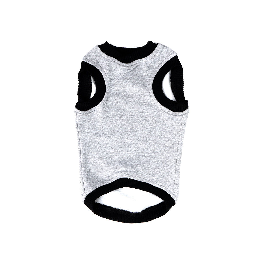 Grey Plain Tank Top