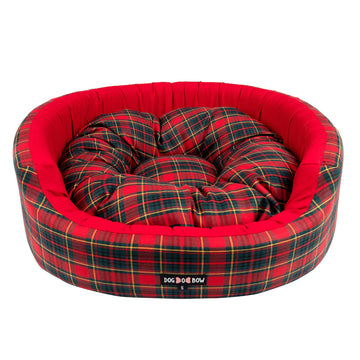 Red Jingle Round Bed