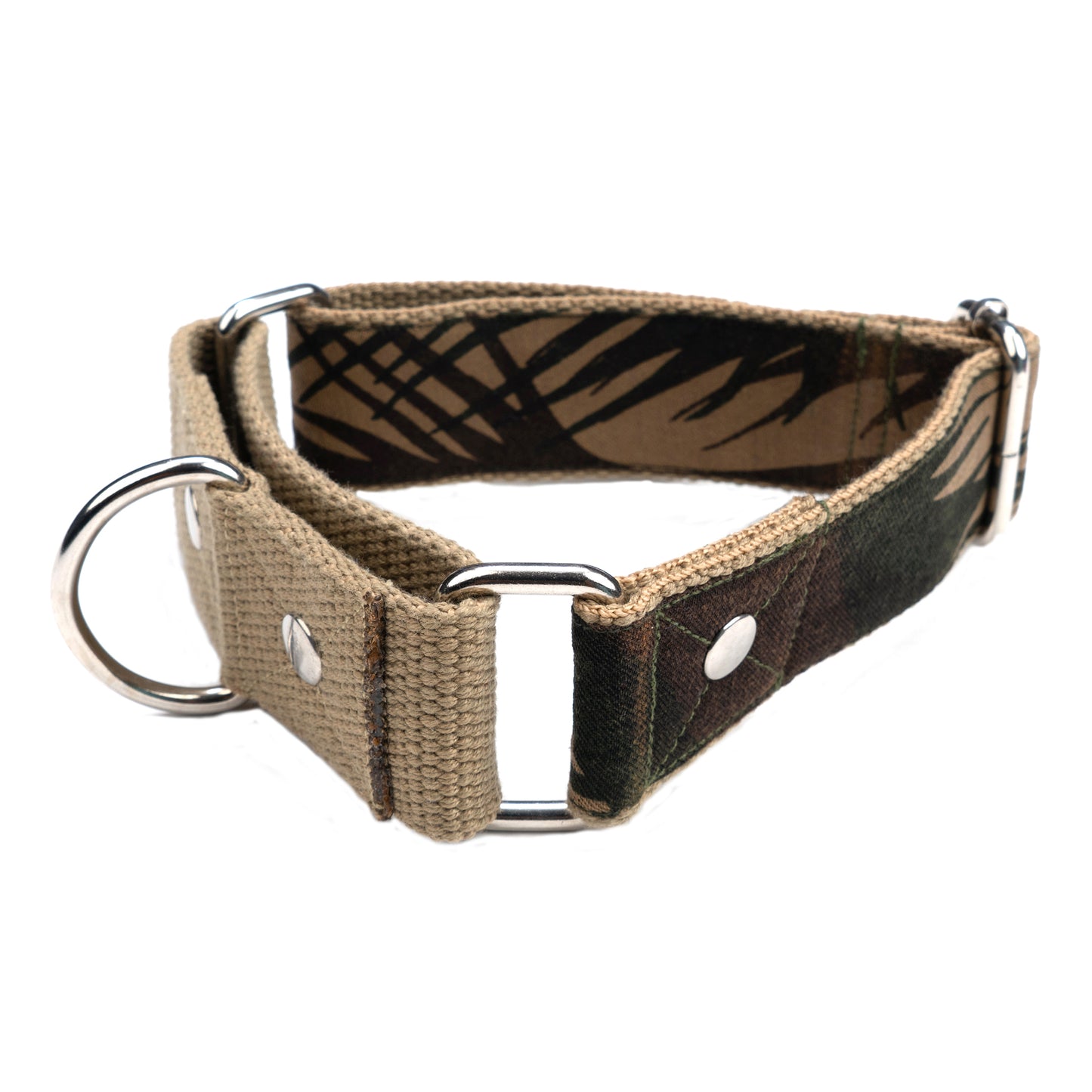 Khaki Print Martingale Collar