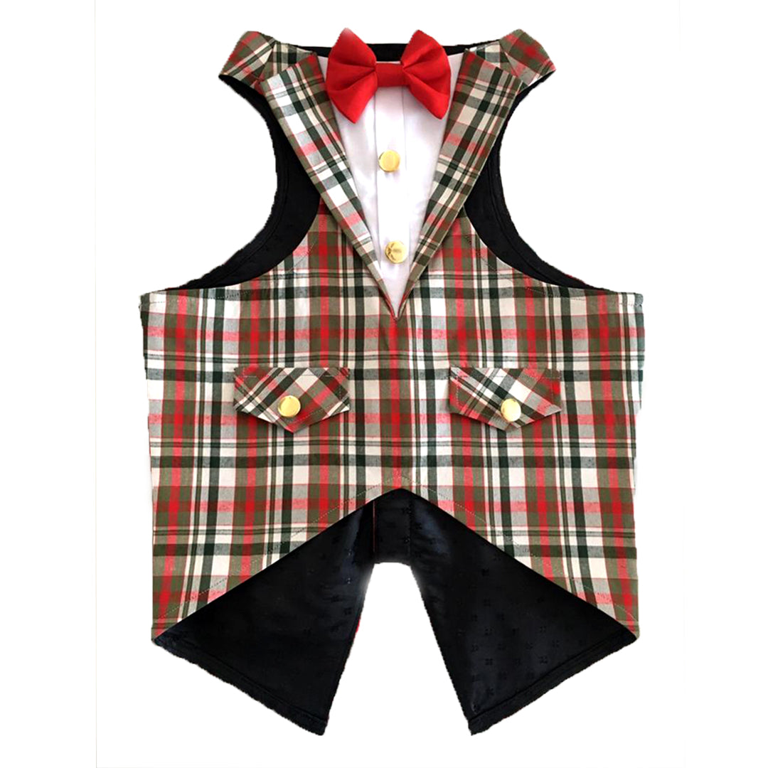 Olive Check Tuxedo
