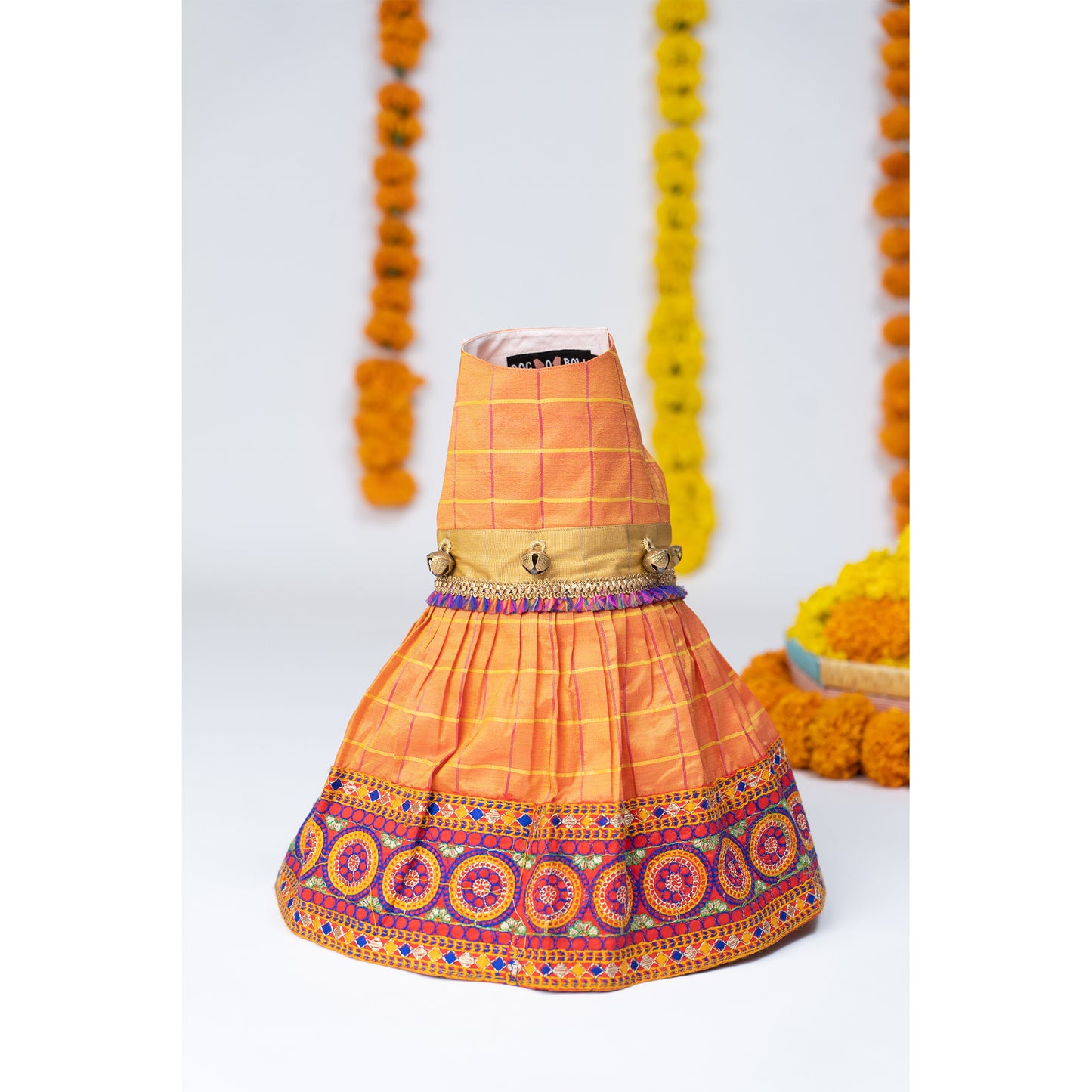Orange Garba Traditional Frock