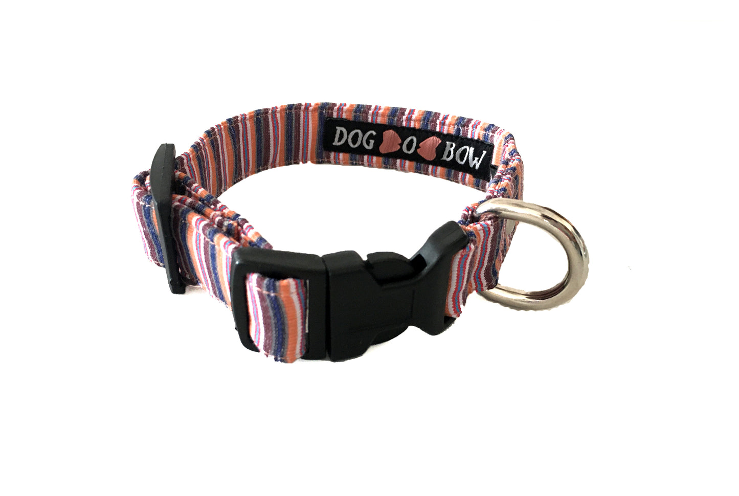 Orange Stripe Printed Collar