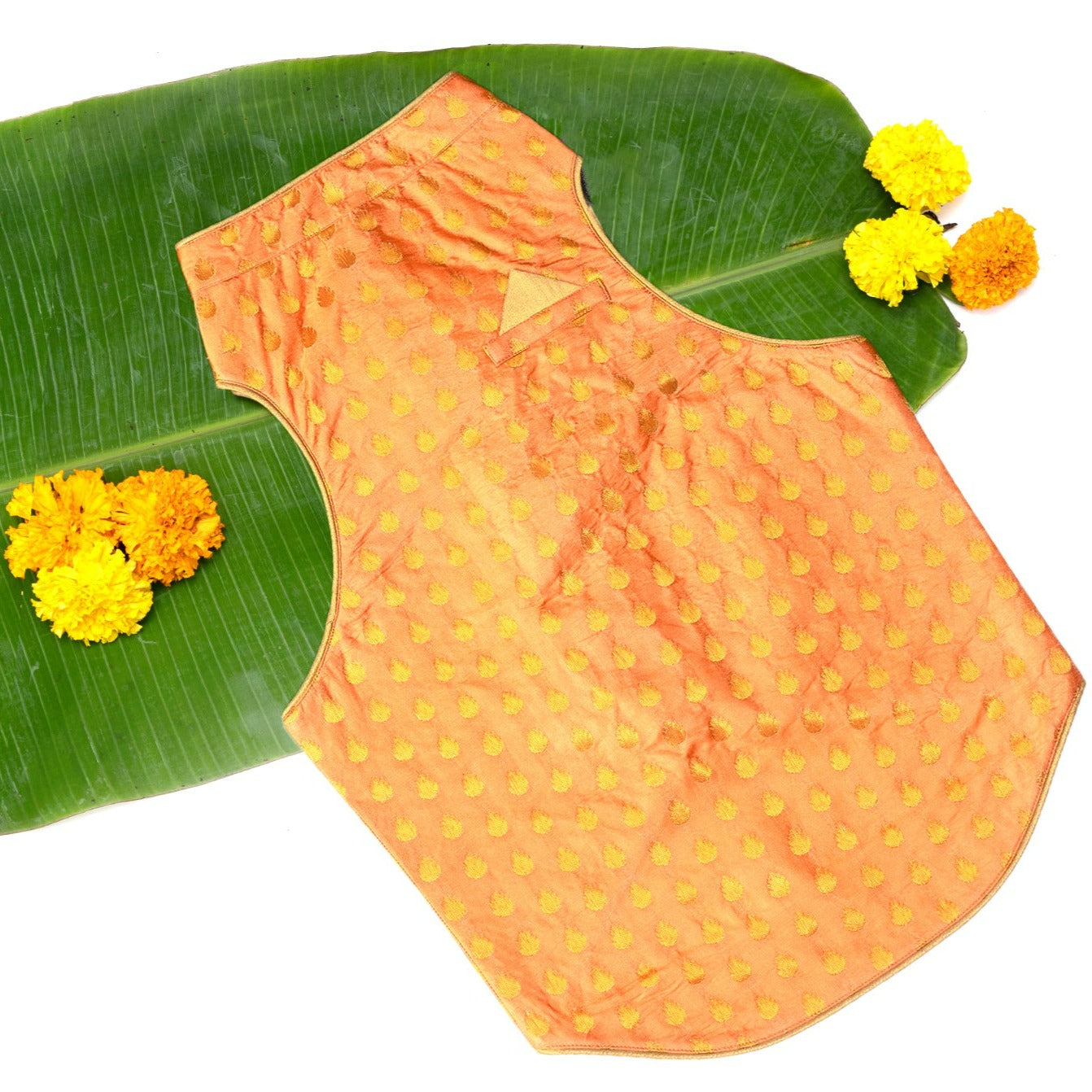 Peach Brocade Sherwani