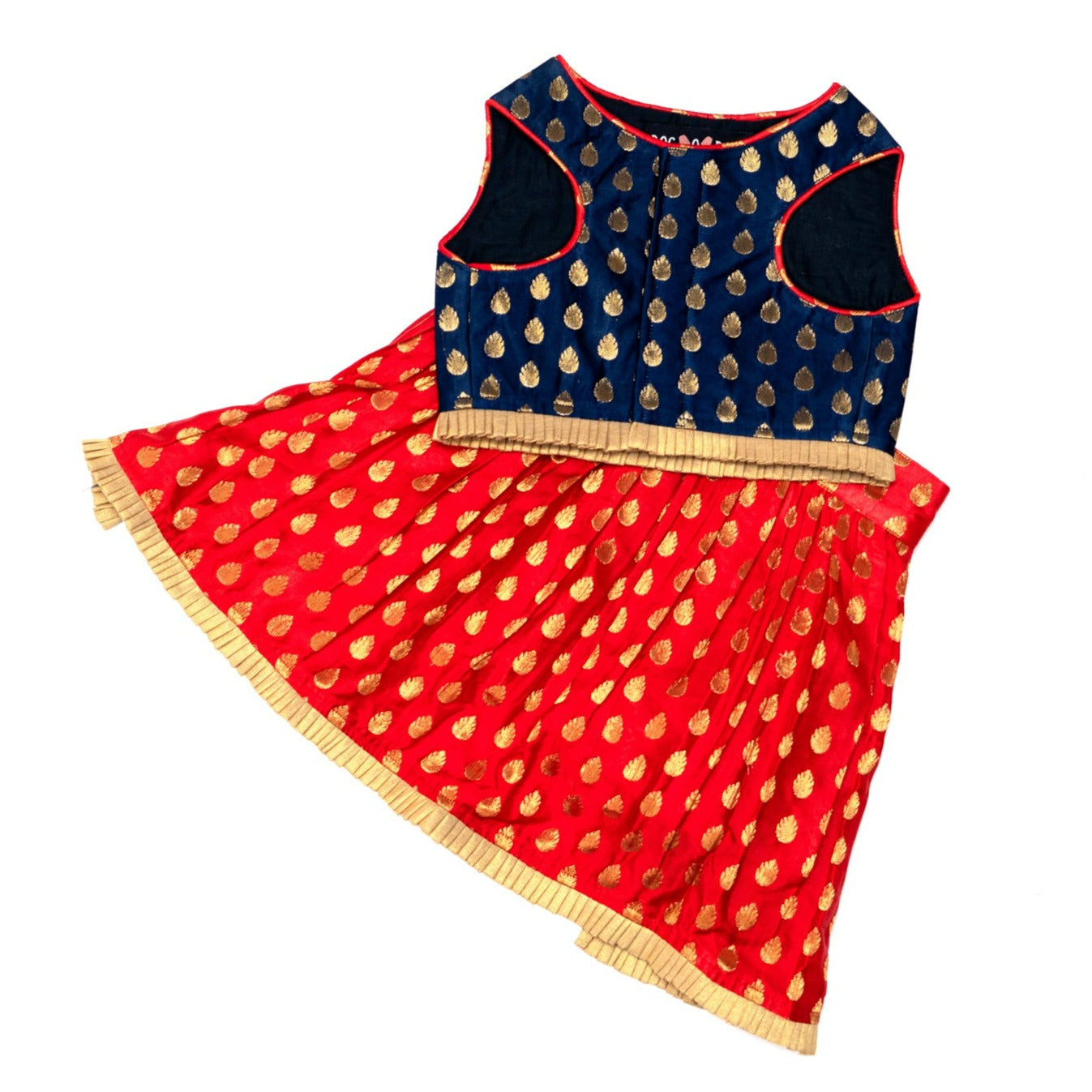 Red Navy-Blue Lehanga Choli