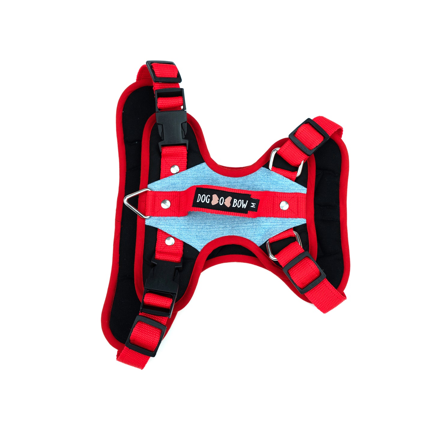 Red Denim Double Padded Harness