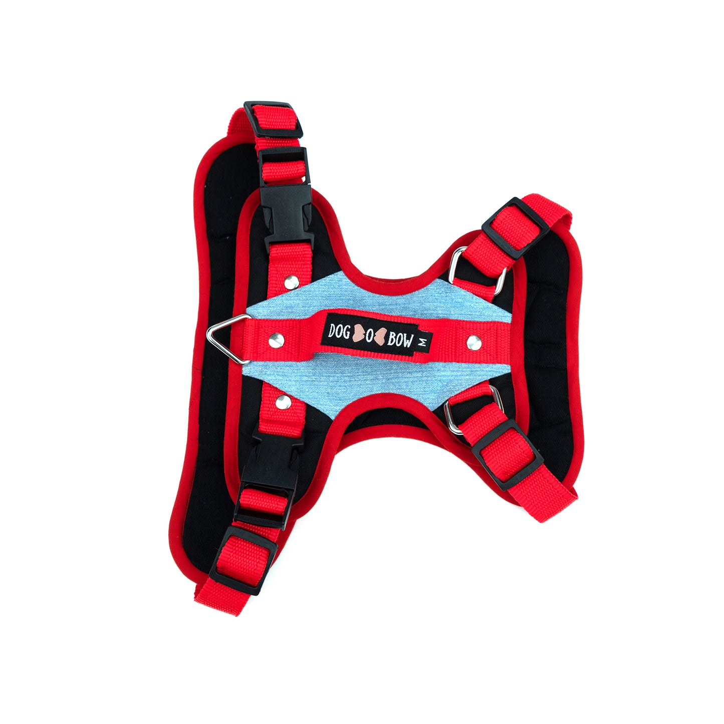 Red Teal Double Padded Harness
