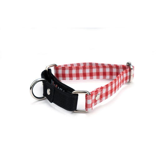 Red Gingham Martingale Collar