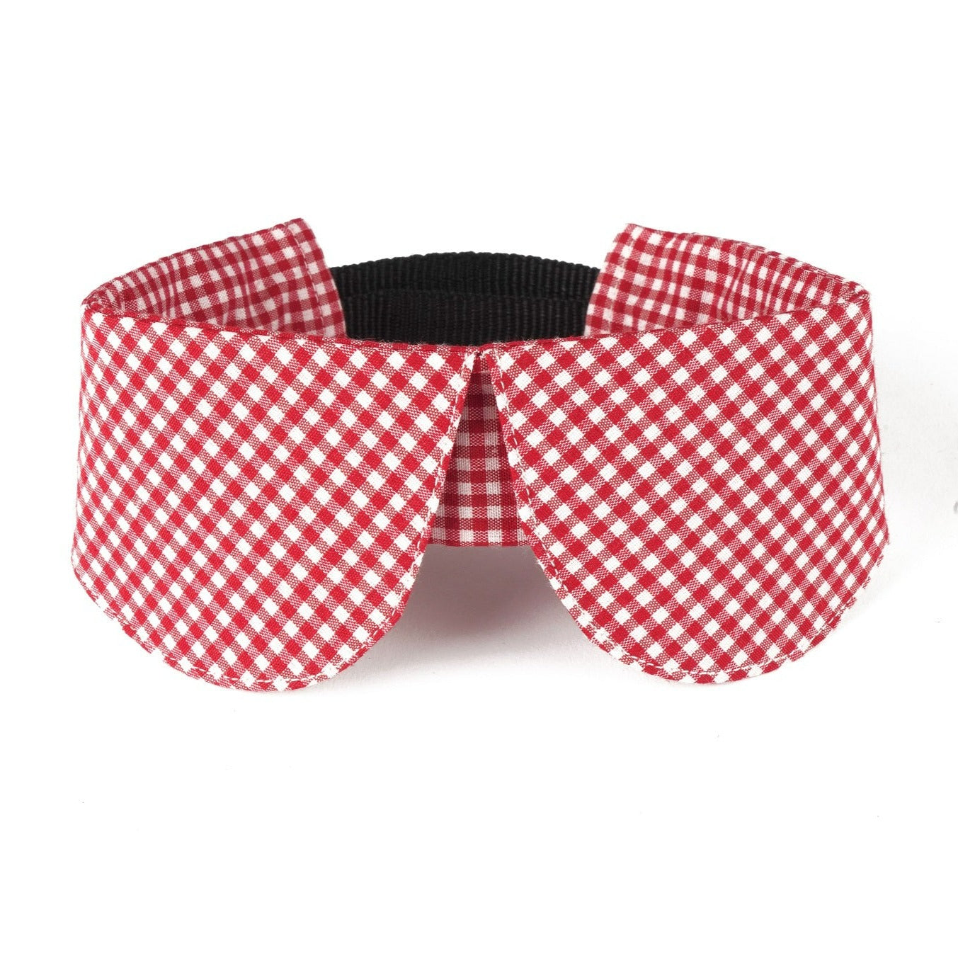 Red Gingham Peterpan Collar