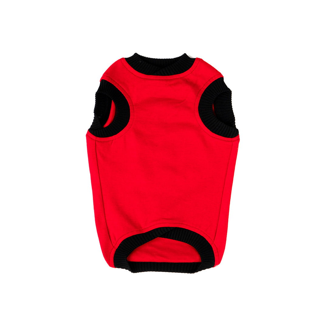 Red Plain Tank Top