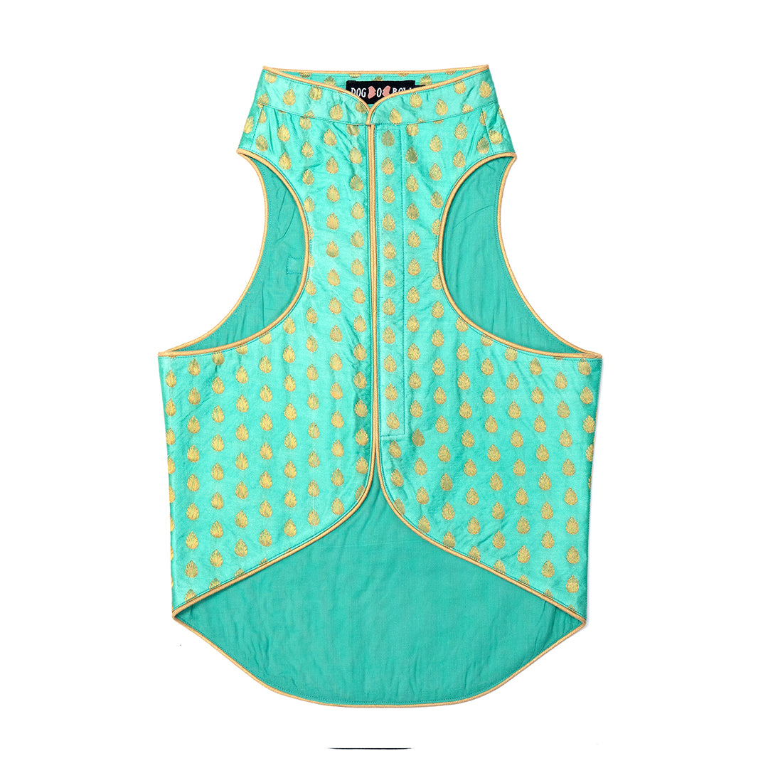 Sea Green Brocade Sherwani