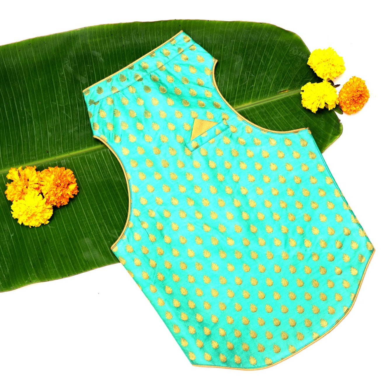 Sea Green Brocade Sherwani
