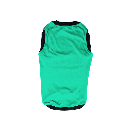 Teal Plain Tank Top