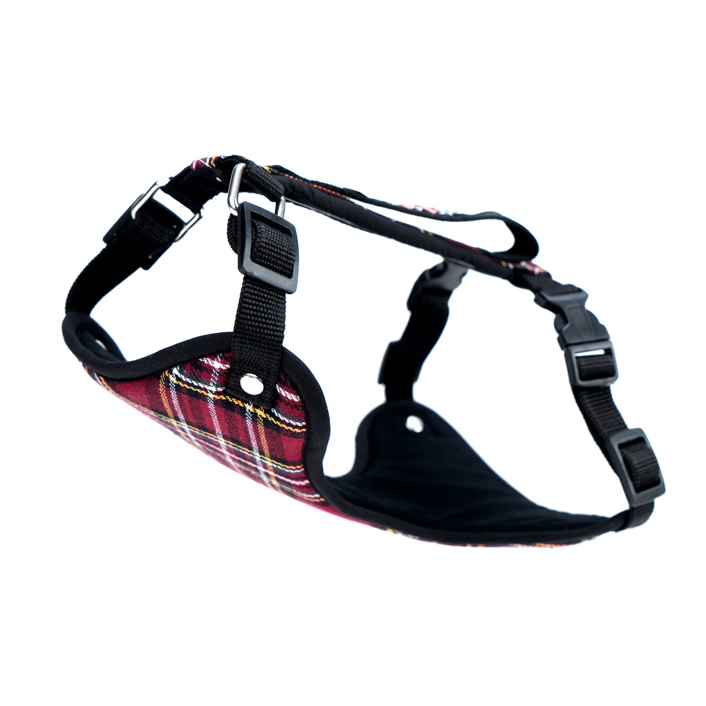 The Burgundy Check Body Harness