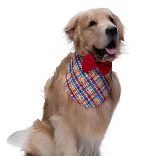 Yellow Check Bandanas