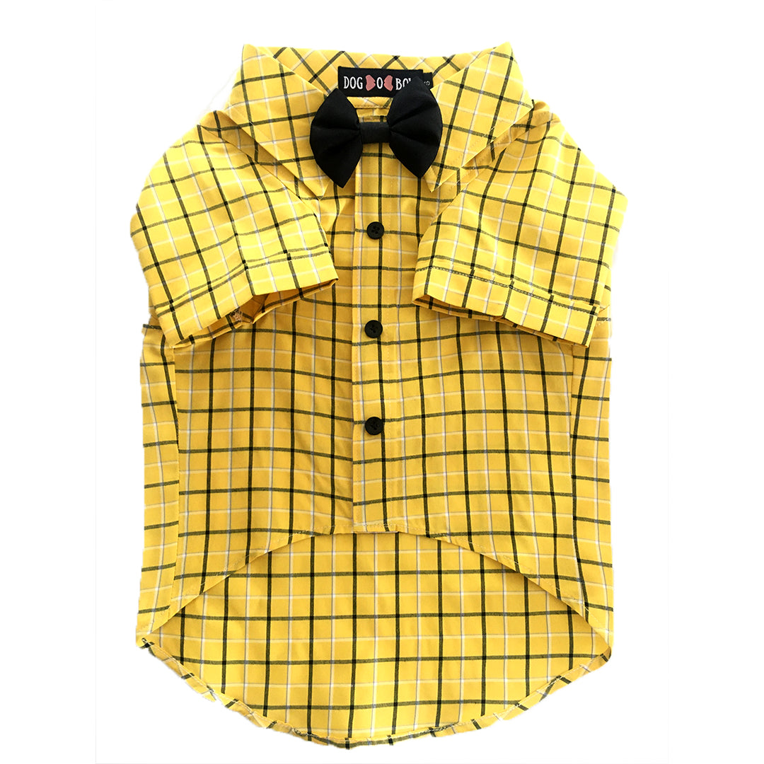 Yellow-Black Check Shirt