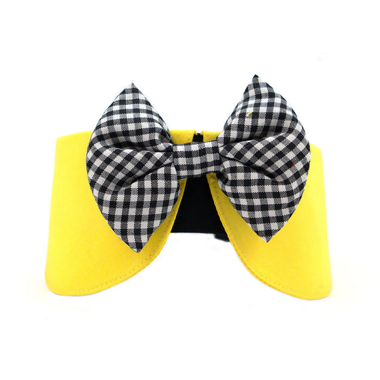 Yellow Black Peterpan Collar