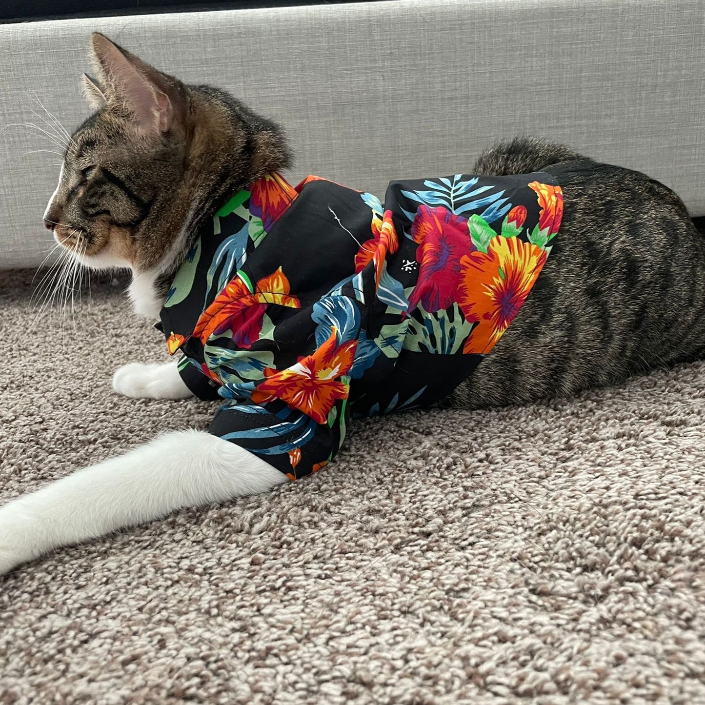 Black Floral Shirt