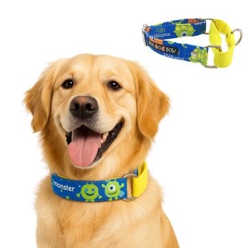 Monster Print Martingale Collar LARGE