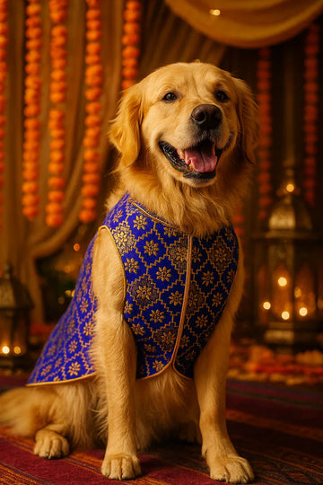 Royal Blue Diamond Sherwani