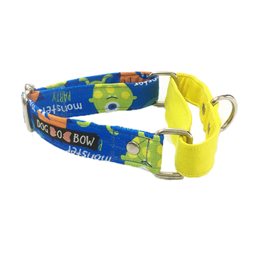 Monster Print Martingale Collar SMALL