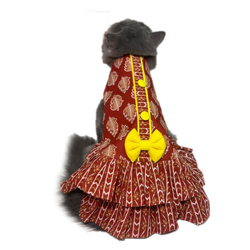 Brick Leaf Flapper dress