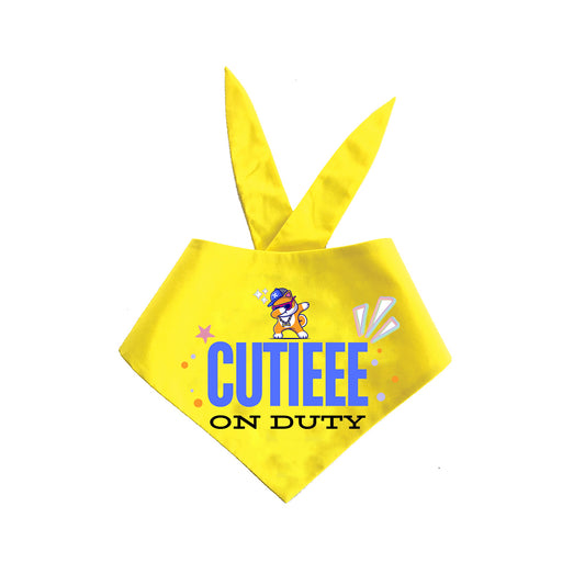 Cutie on Duty Pet Bandana