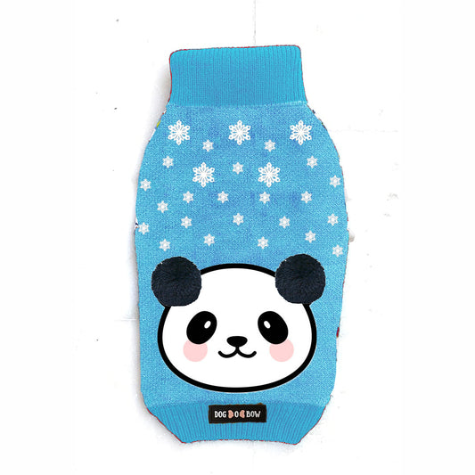 Blue Panda Knit Sweater