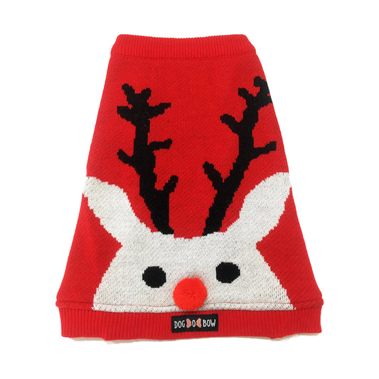 Red Reindeer Knit Sweater