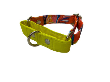 Red Hawaii Martingale Collar SMALL